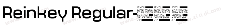 Reinkey Regular字体转换